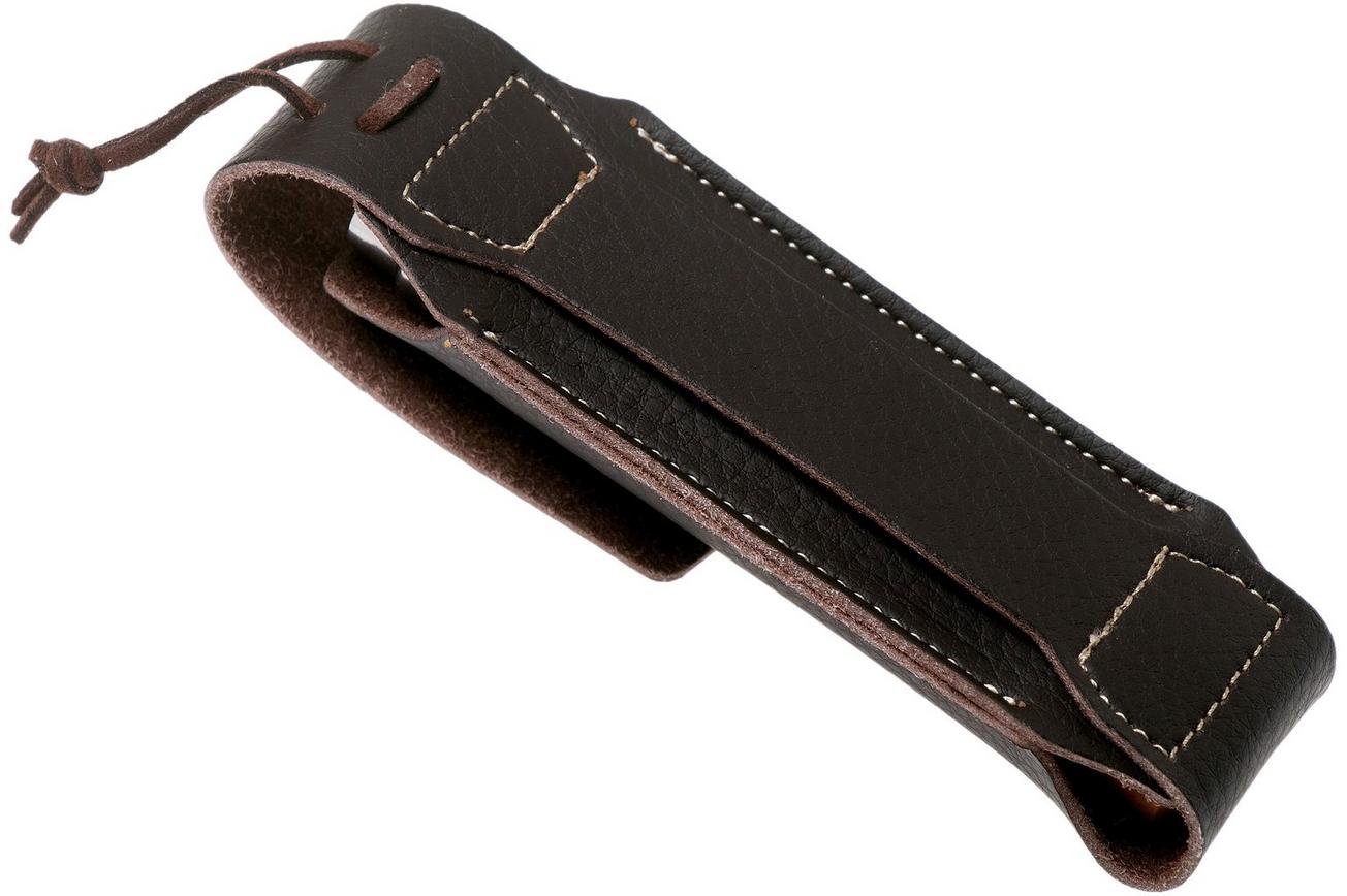 Opinel zakmes No. 8 Luxury Range met sheath van synthetisch leer, koolstofstaal