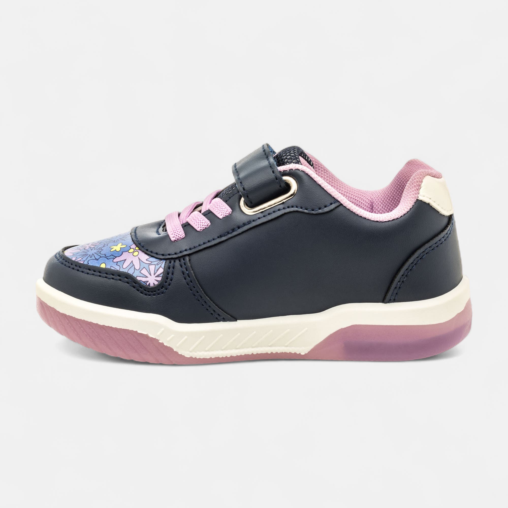 Baskets Fille bleu marine