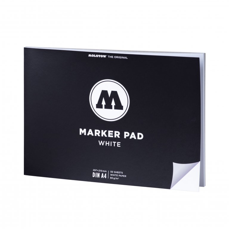 Molotow Marker Pad 90 g/m², weiß