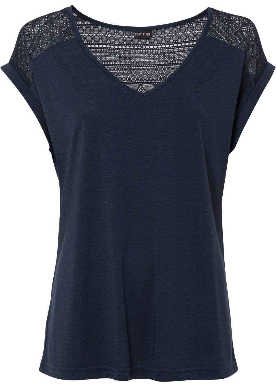 T-shirt à dentelle