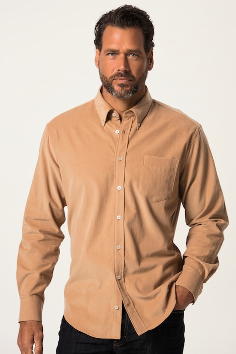 Cordhemd, Langarm, Buttondown-Kragen, Modern Fit