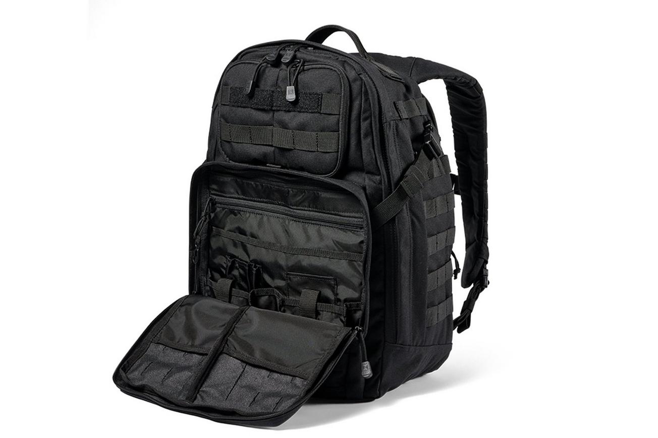 5.11 Rush 24 2.0 Backpack, zwart, rugzak met MOLLE-web