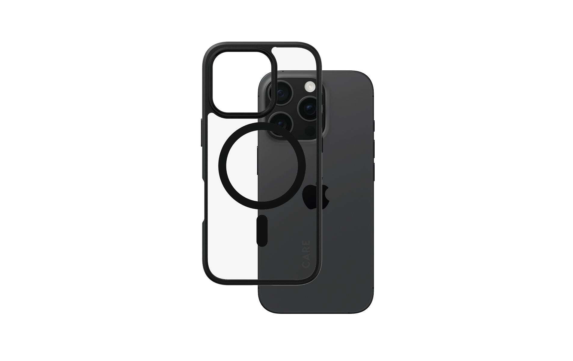 Back Cover Flagship iPhone 16 Pro Schwarzer RahmenSchutzhülle für das Apple iPhone 16 Pro
