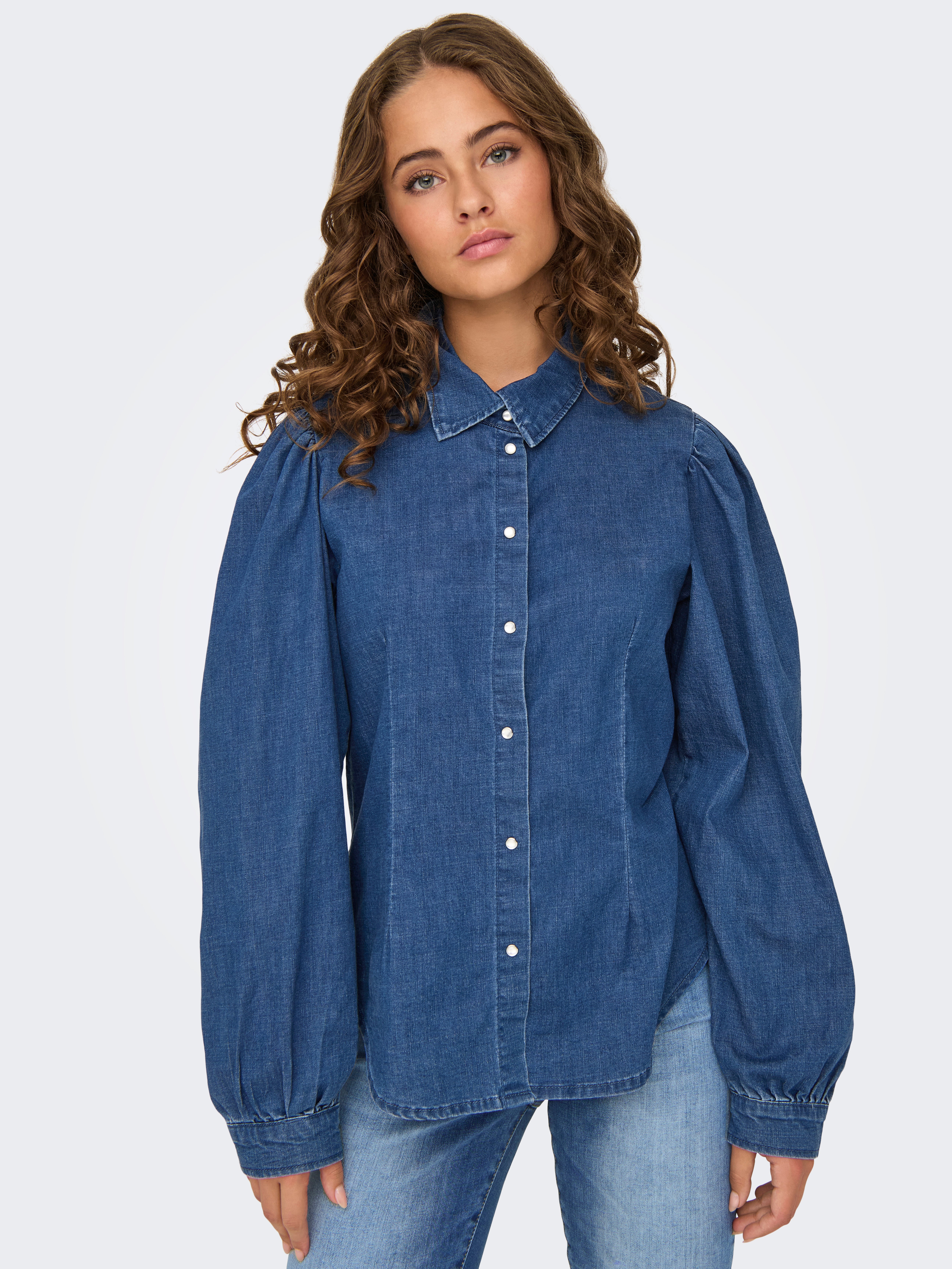 ONLROCCO Jeanshemd Medium Blue Denim