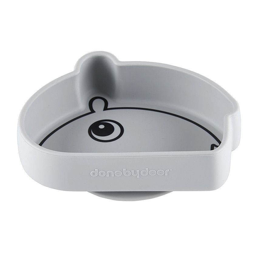 Bol antidérapant en silicone Ozzo - Gris - Ecru