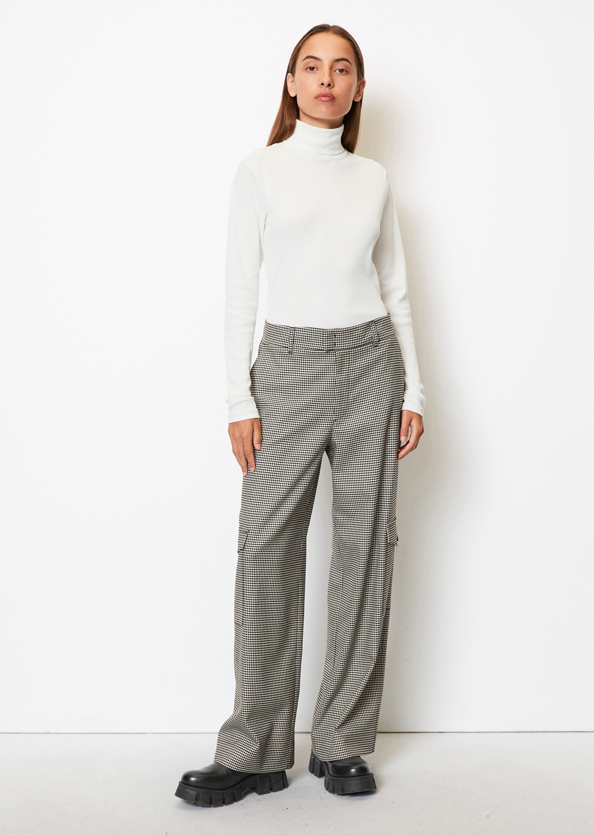 Turtleneck-Longsleeve aus Organic-Cotton-Rib-Jersey