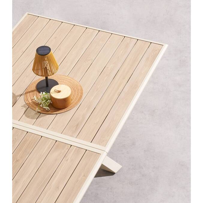 Table de jardin extensible AXIOME Lin & Argile