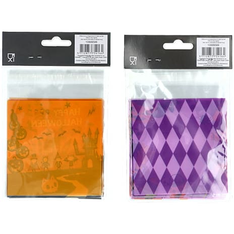 Halloween slikposer 10x10 cm 10-pak - flere varianter - assorteret