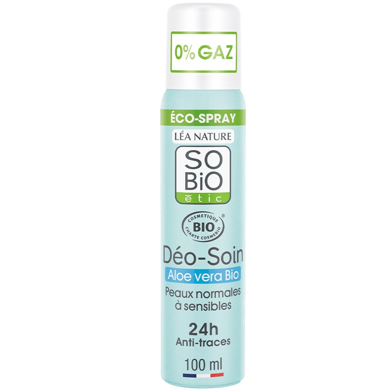 Déodorants eco-spray bio - Aloe Vera - Peaux sèches à sensibles - 2 x 100 ml