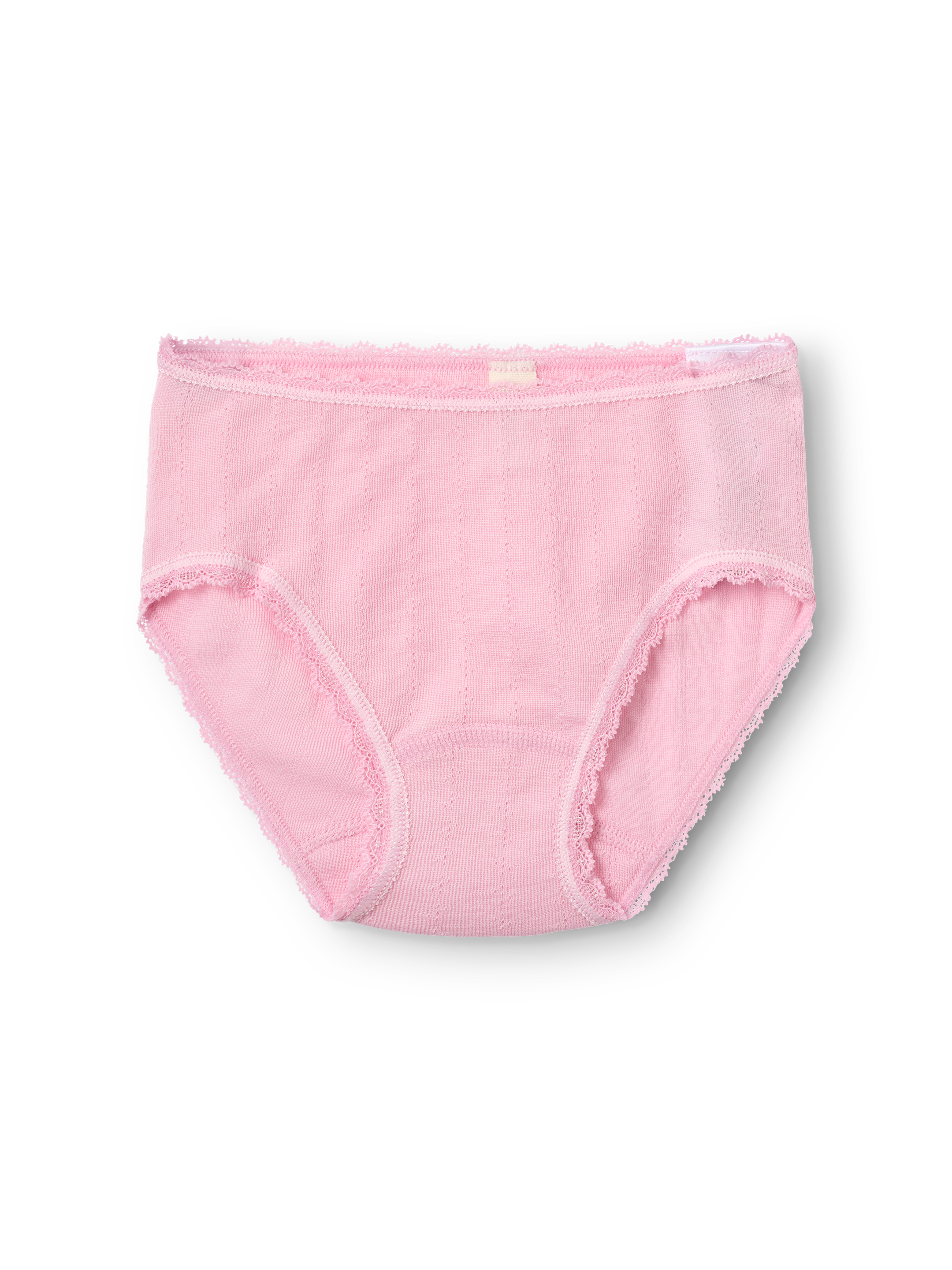 Pointelle onderbroek van merinowol/zijde voor kinderen
