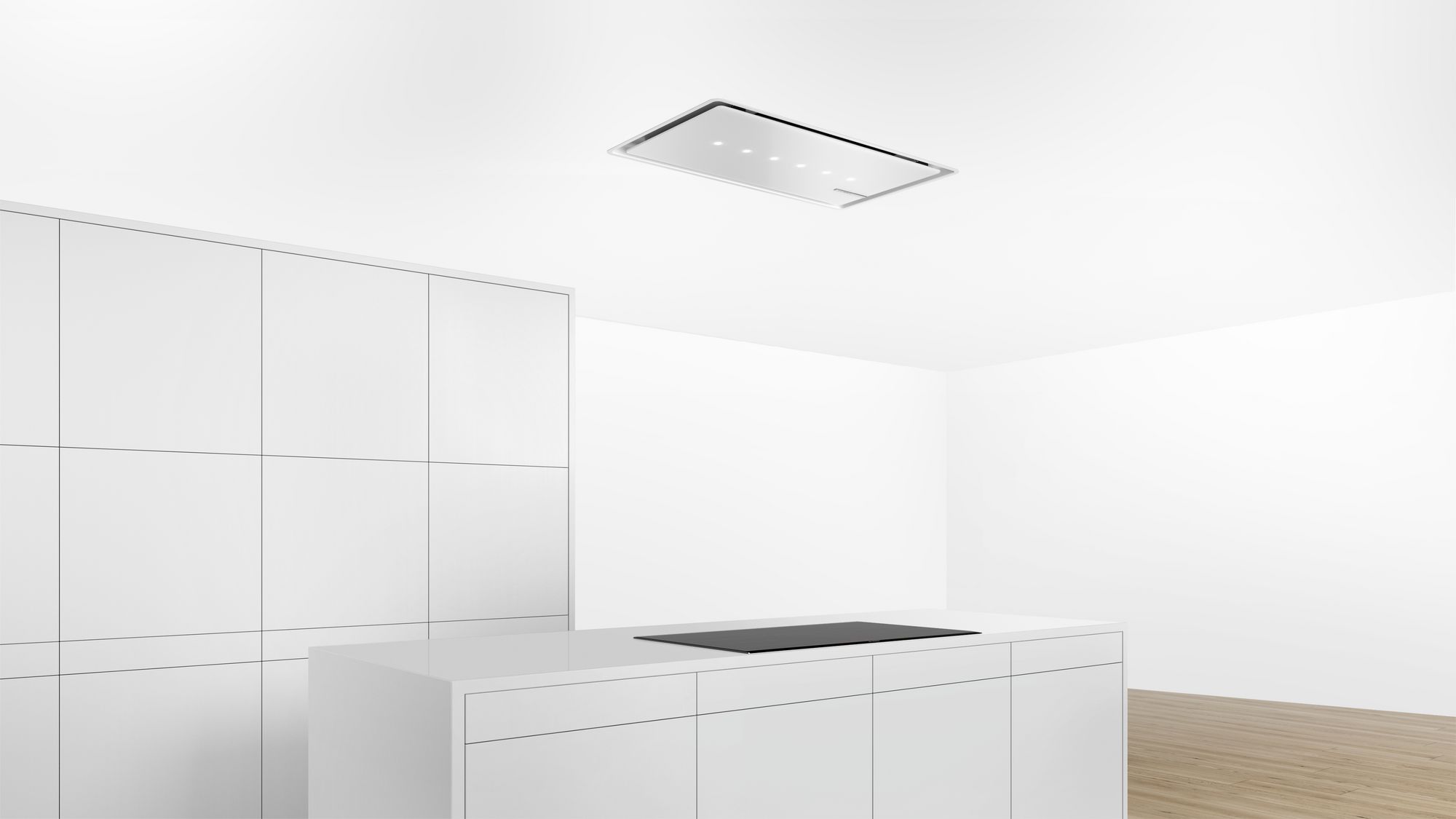 # PRODUTO RECONDICIONADO # Extrator de Teto Série 8 90 cm Vidro Branco DRC99PS20-B