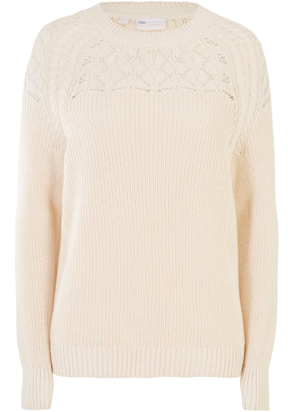 Pull à motif ajouré