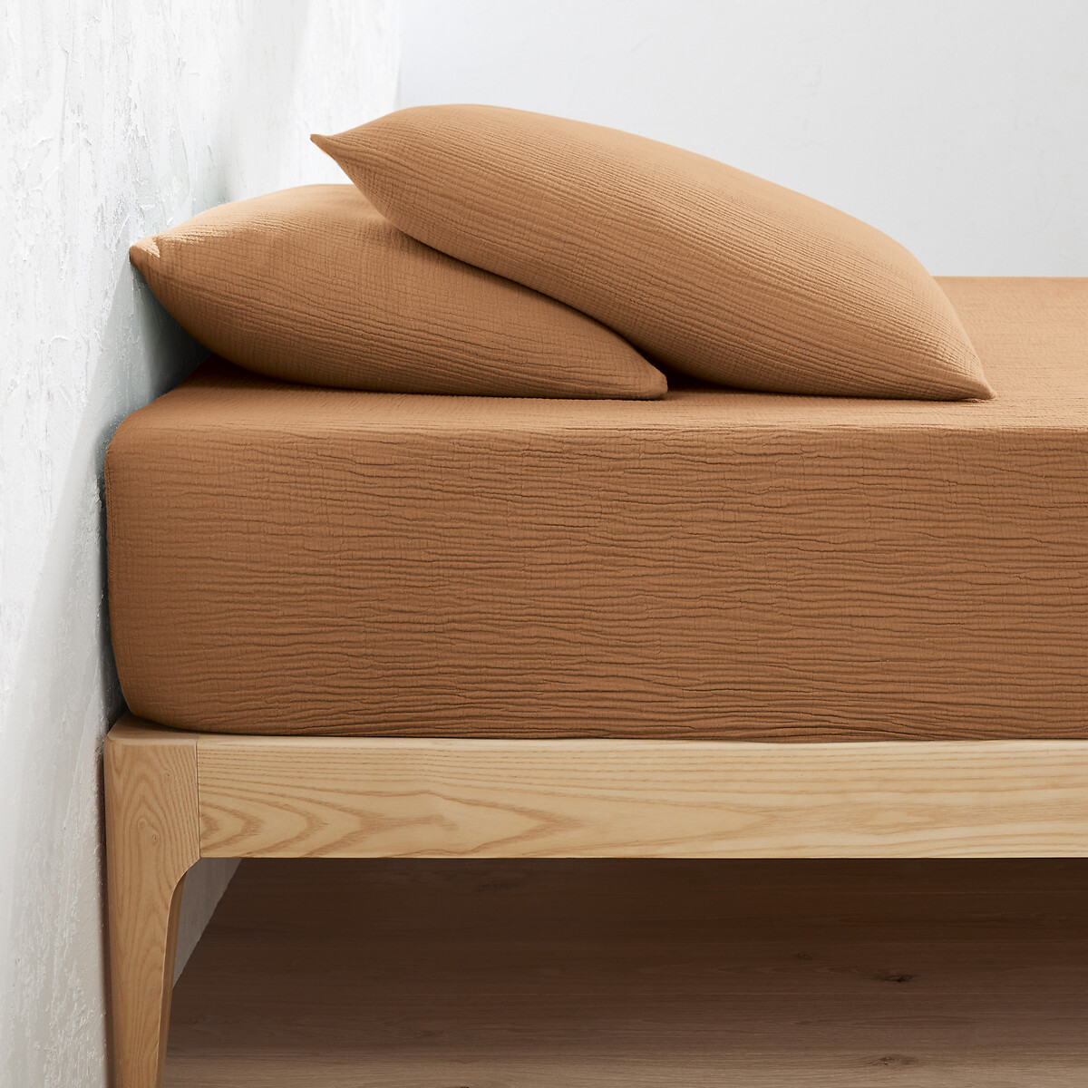 LA REDOUTE INTERIEURS<br>Lençol de baixo liso em tetra, dobrável 30cm, Kumla