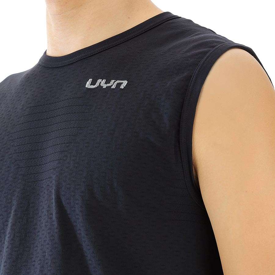 UYN Airstream Hardloopshirt Zonder Mouwen Zwart Heren