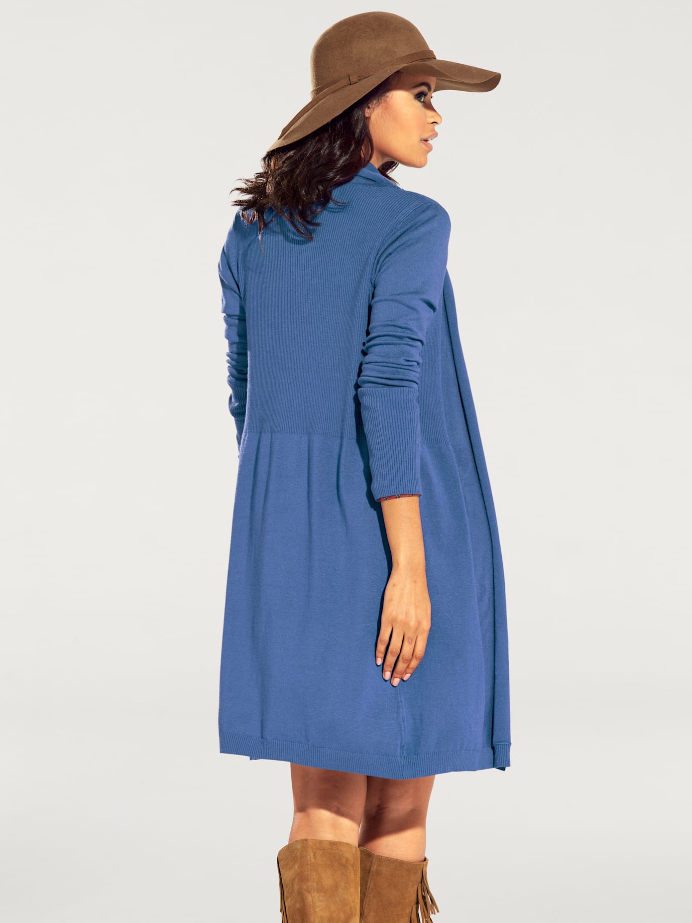 Veste longue en tricot look décontracté tendance
