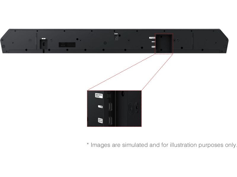 Samsung Soundbar HW-Q930F Soundbar mit 580 Watt Subwoofer und Rücklautsprechern