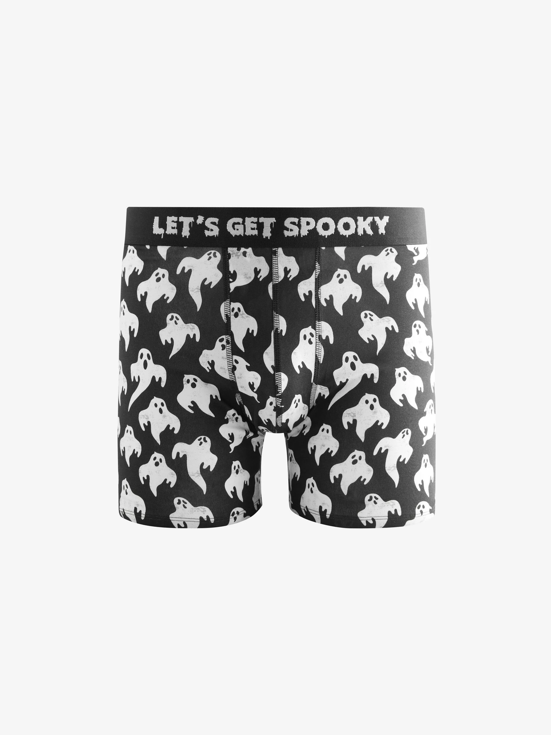 Zwart/witte Ghost - Halloween-patroon zwembroek