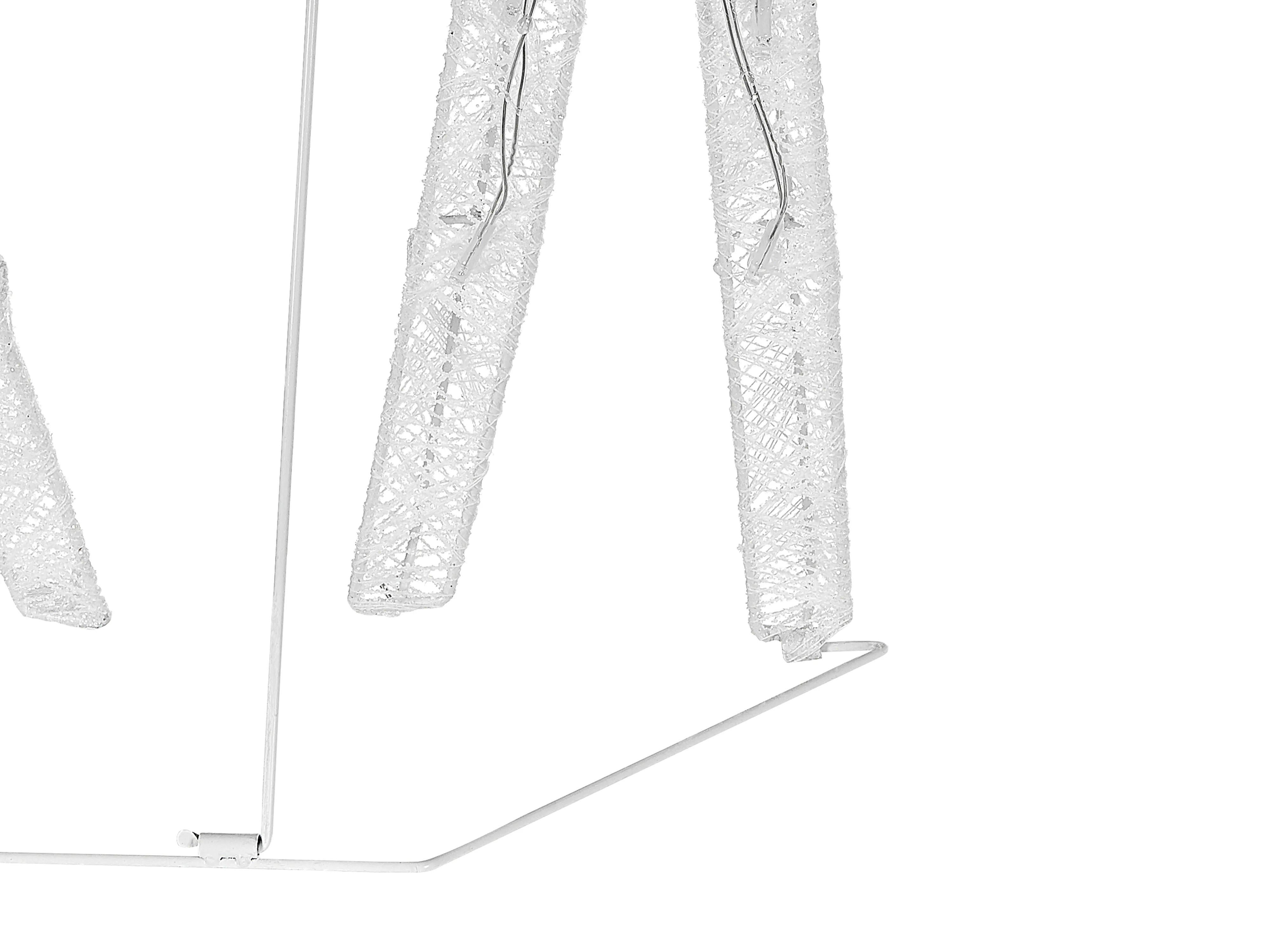 Buitendecoratie LED ANGELI Rendier 92/85/49 cm Wit