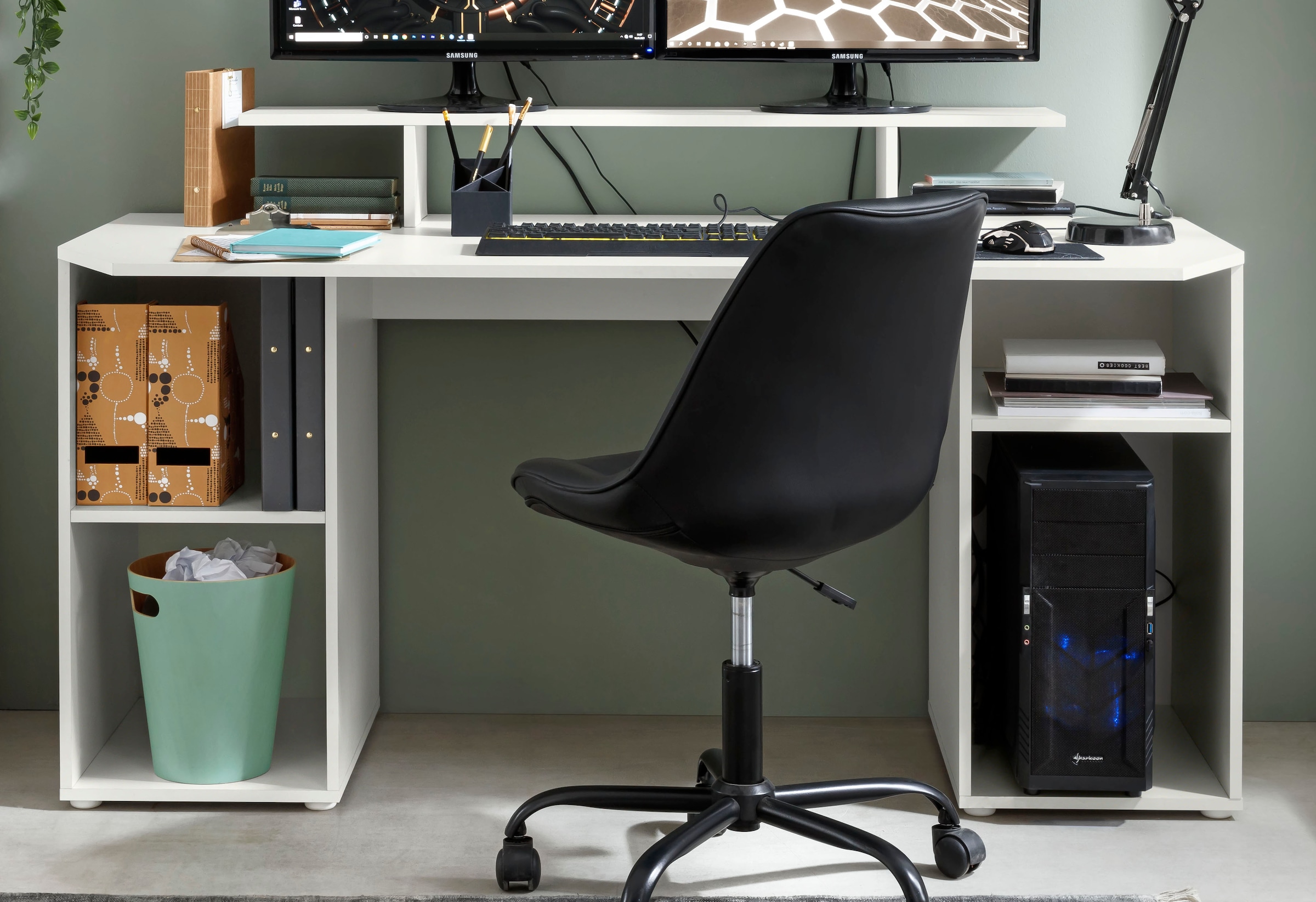borchardt Möbel Gamingtisch »Tippy« Breite 160 cm, Schreibtisch mit viel Stauraum