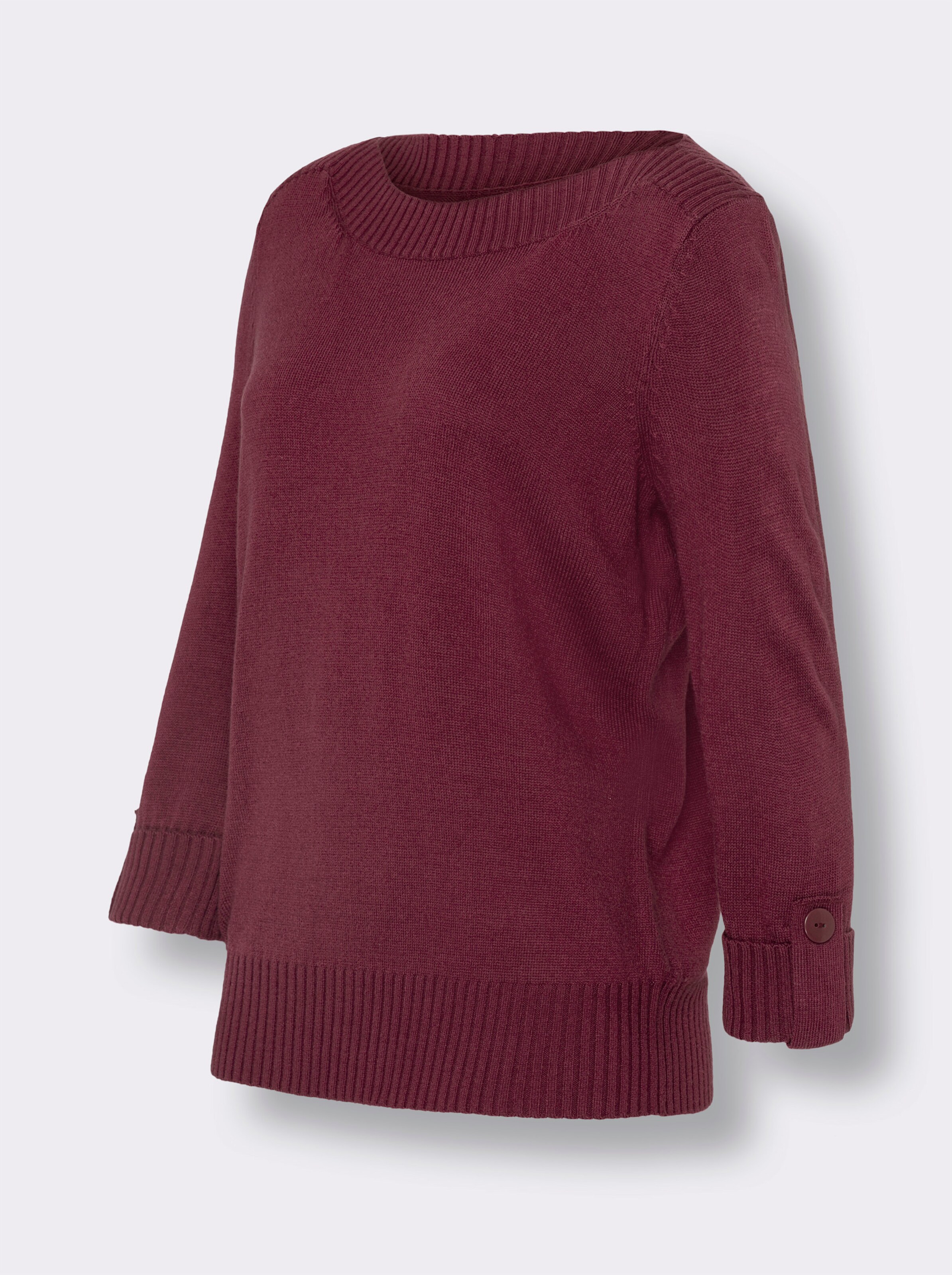 34 Arm-Pullover mit U-Boot-Ausschnitt