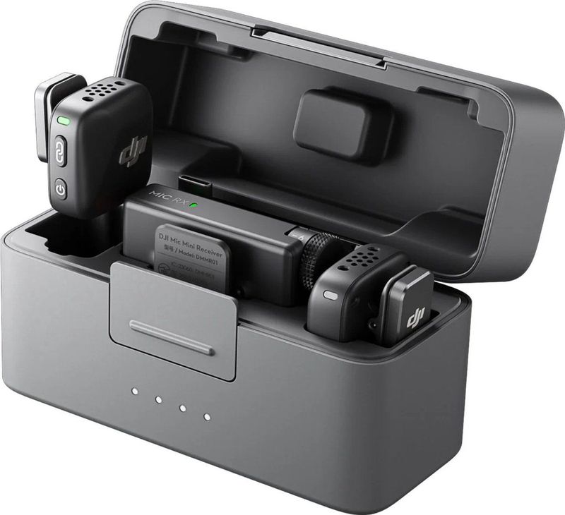 DJI - Mic Mini - Microfoon - Zwart - Draadloos - Inclusief Oplaadetui