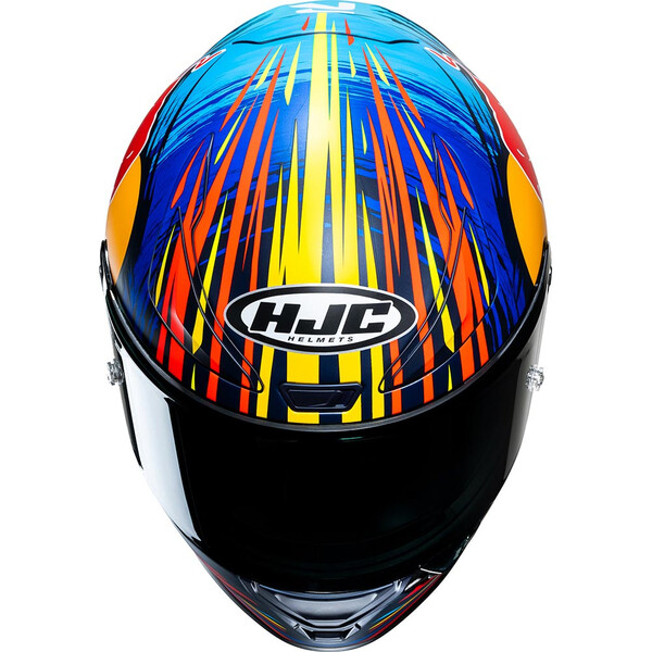 HJC - Casque RPHA 1 Red Bull Jerez GP MC21SF / Bleu / Rouge / Jaune