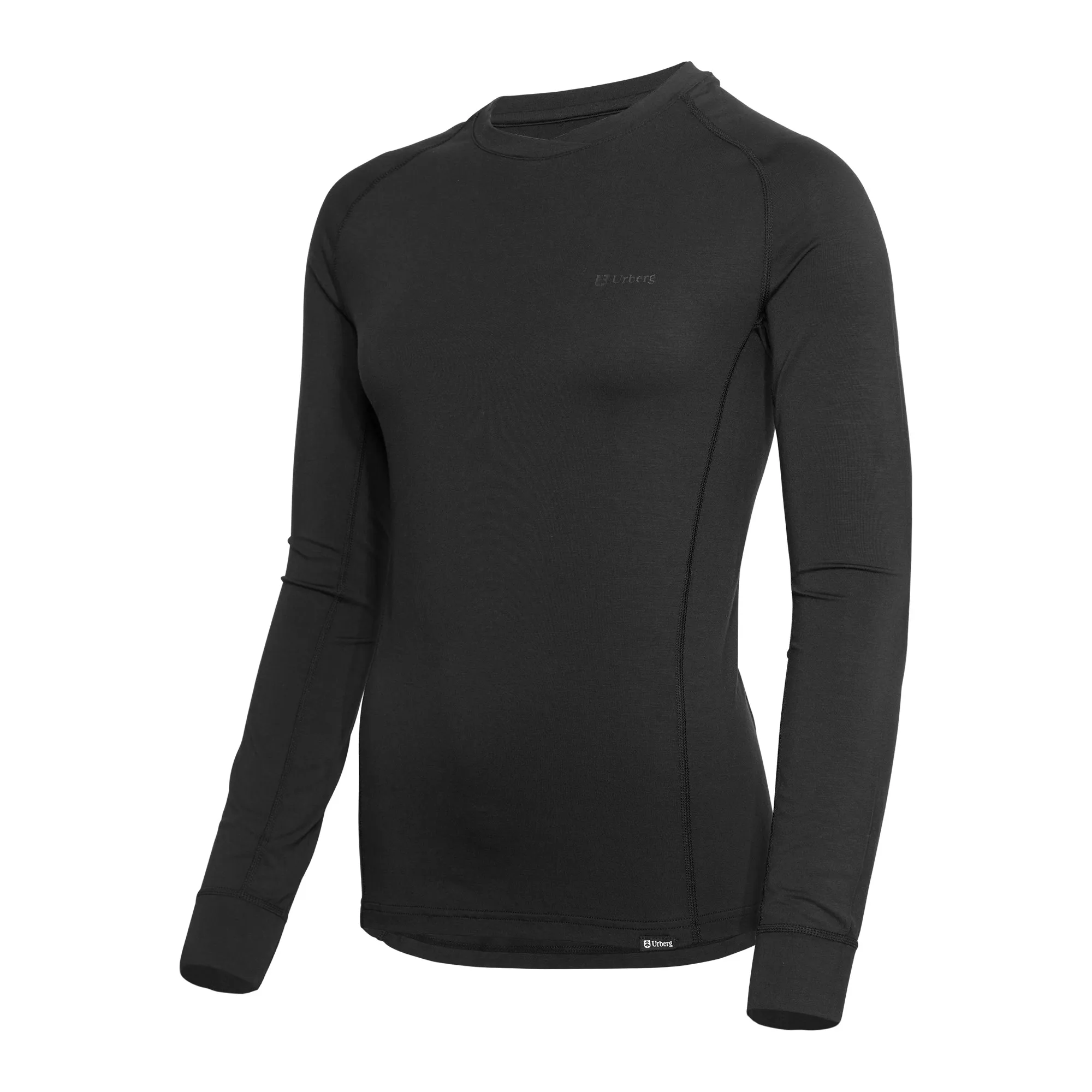 Urberg Women's Solid Tree Base Layer Top Black Beauty