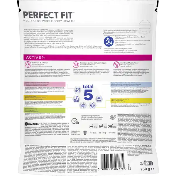 Katze Trockenfutter Active 1+ mit Rind