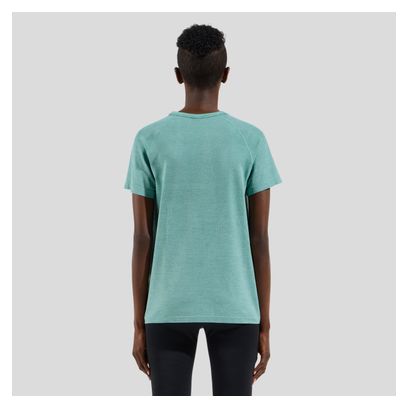 Maillot Manches Courtes Femme Odlo Essentials Seamless Bleu