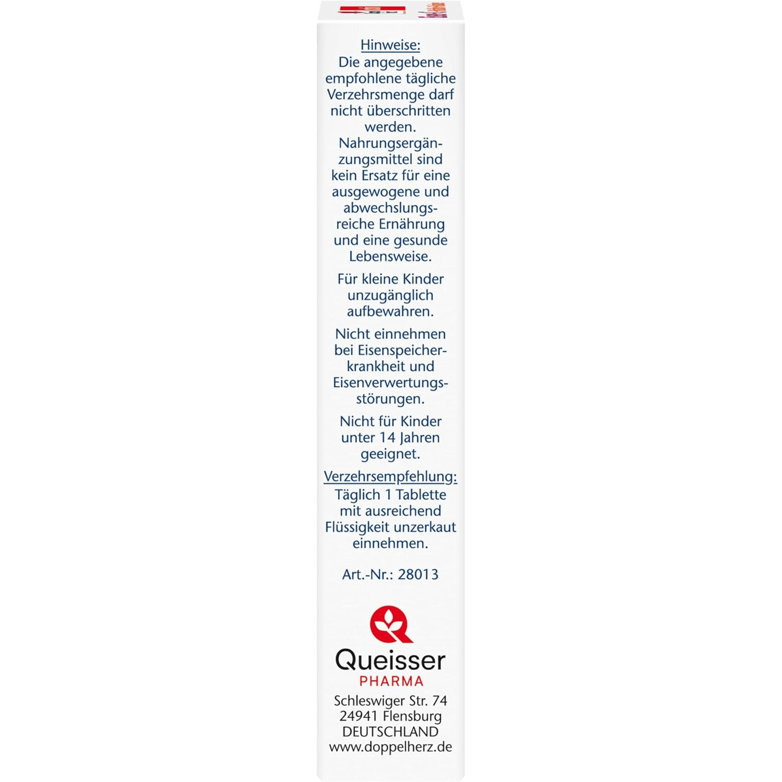 Eisen + C + Histidin + Folsäure (30 Tabletten)