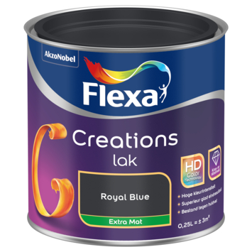 Flexa Creations binnenlak extra mat royal blue 250 ml