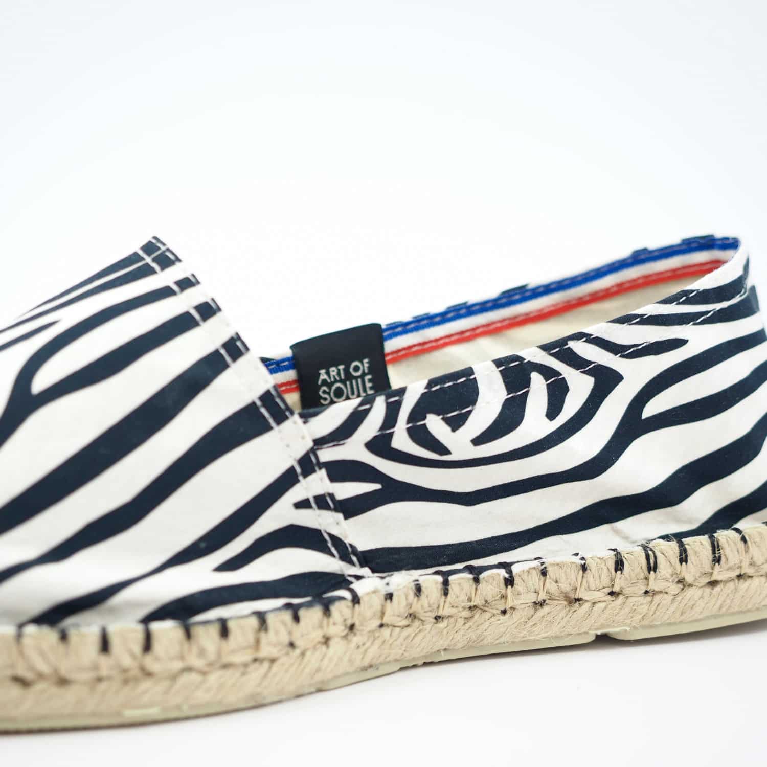 E_ZÈBRE - Espadrilles imprimées | Noir