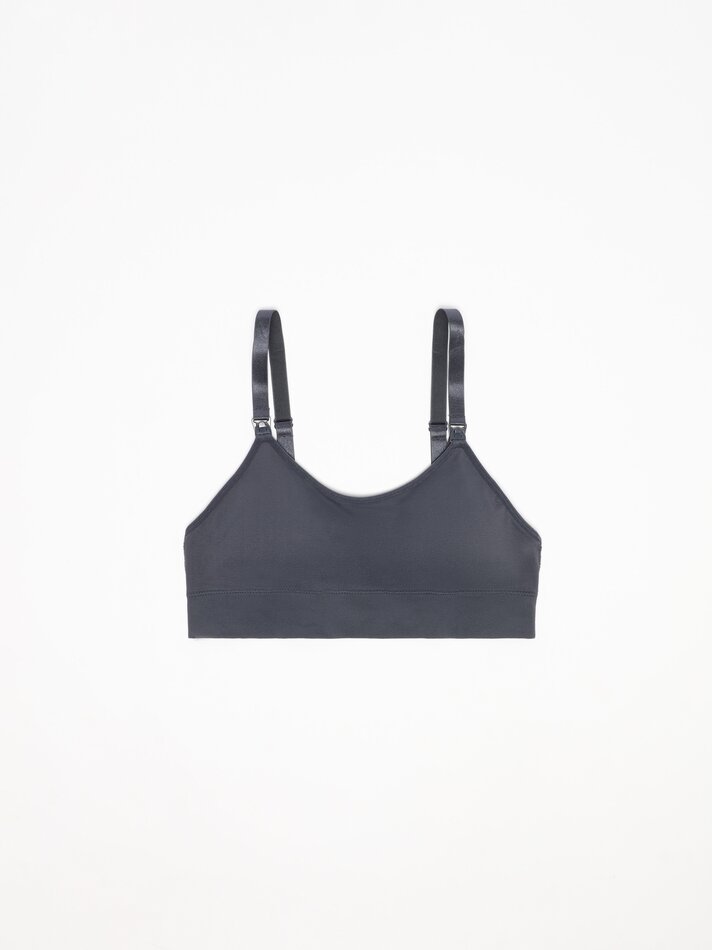 Conjunto com 2 sutiãs de amamentação sem costura - Azul