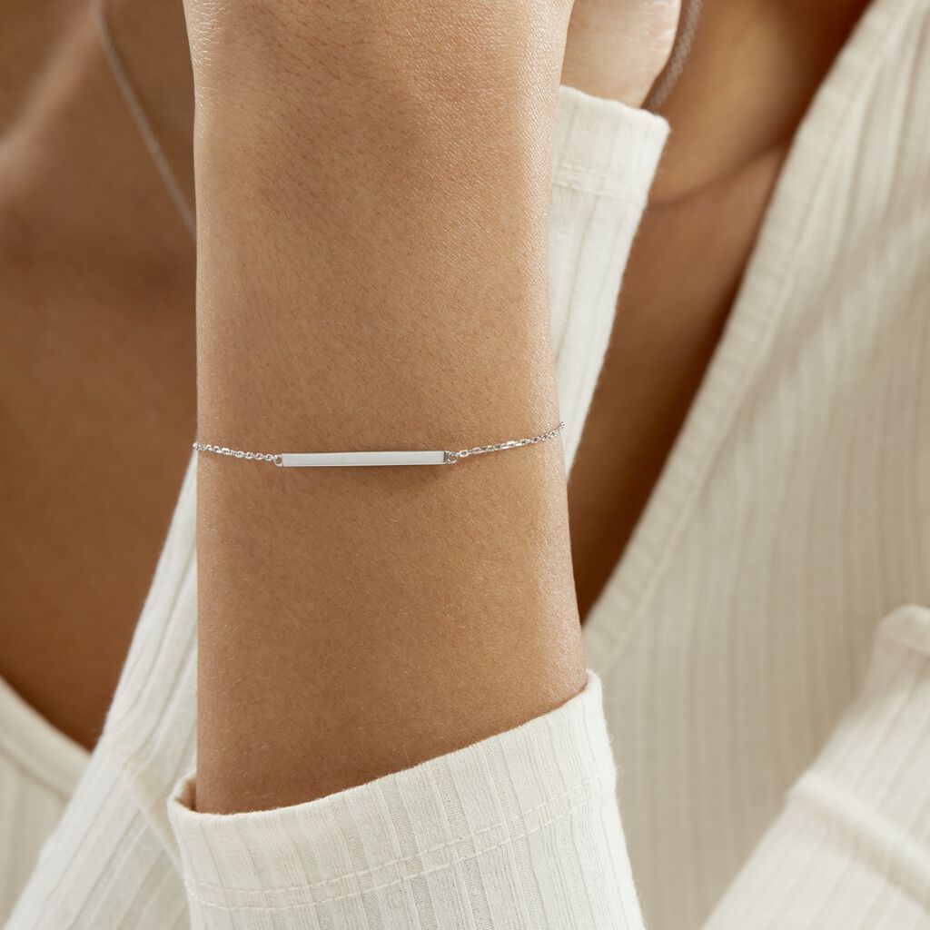 Bracelet Katell Argent Blanc