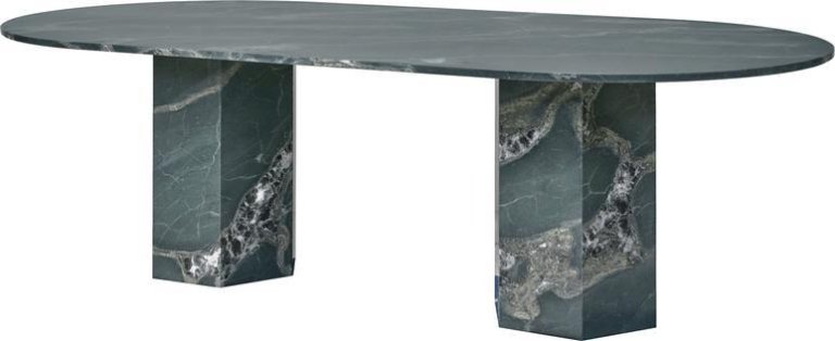 Gubi Epic Outdoor eettafel 240x120 Botanic Green Quartzite