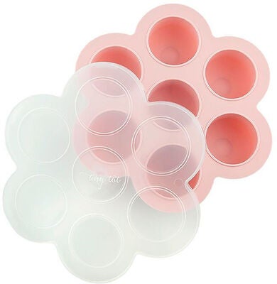 Tiny Tot Freezing Cubes Silicone Container, Pink