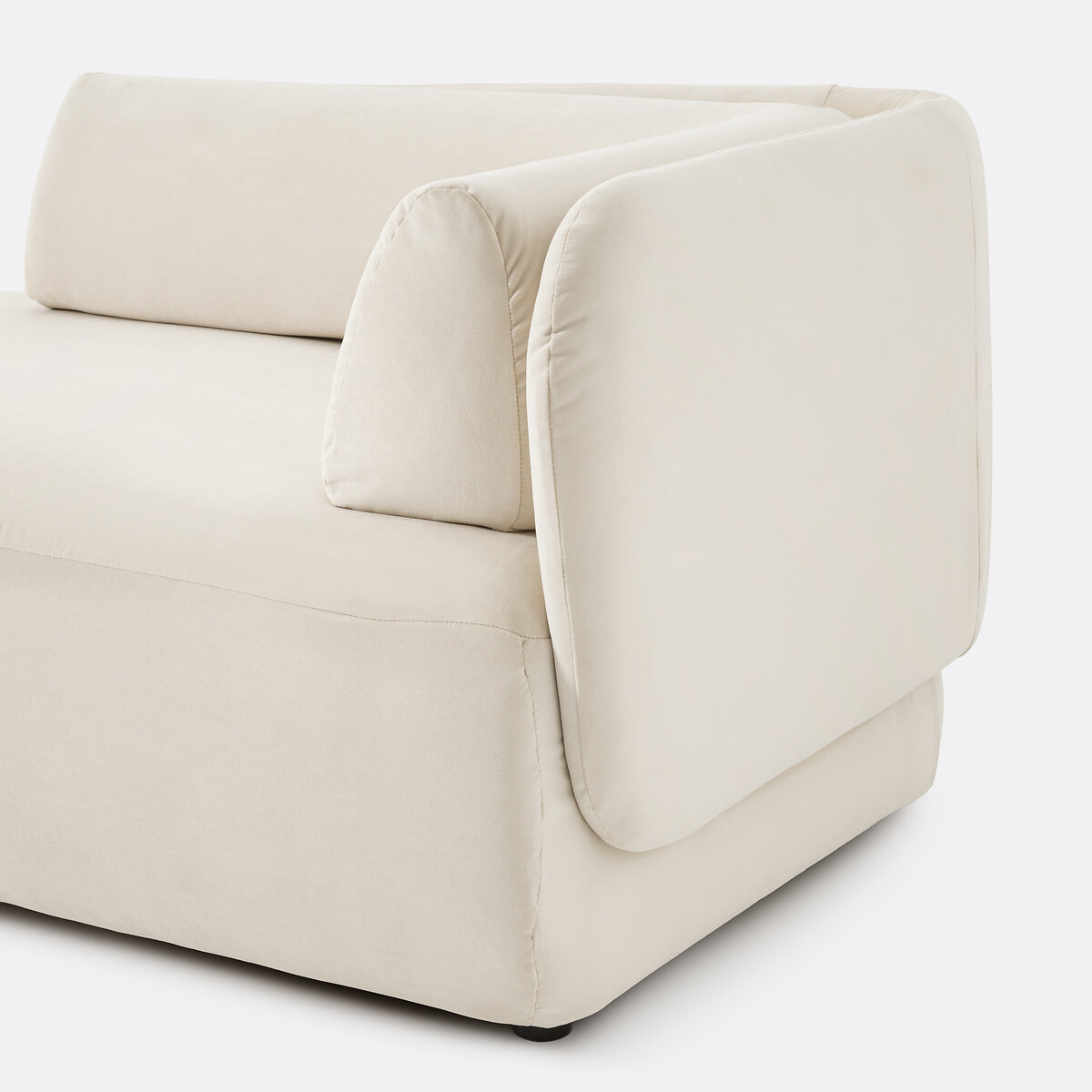 LA REDOUTE INTERIORS<br>Links de cadeira comprida, fluweel, Meridiano