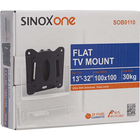 Sinox One SOB0110 Tv vægbeslag - sort