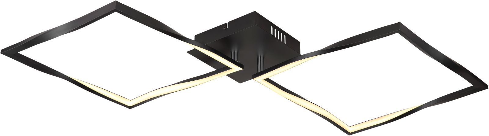 LED-Deckenleuchte - schwarz matt - schwenkbar - 86 cm