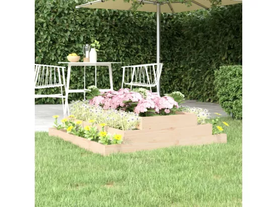 Jardinière 110x110x27 cm Bois massif de pin