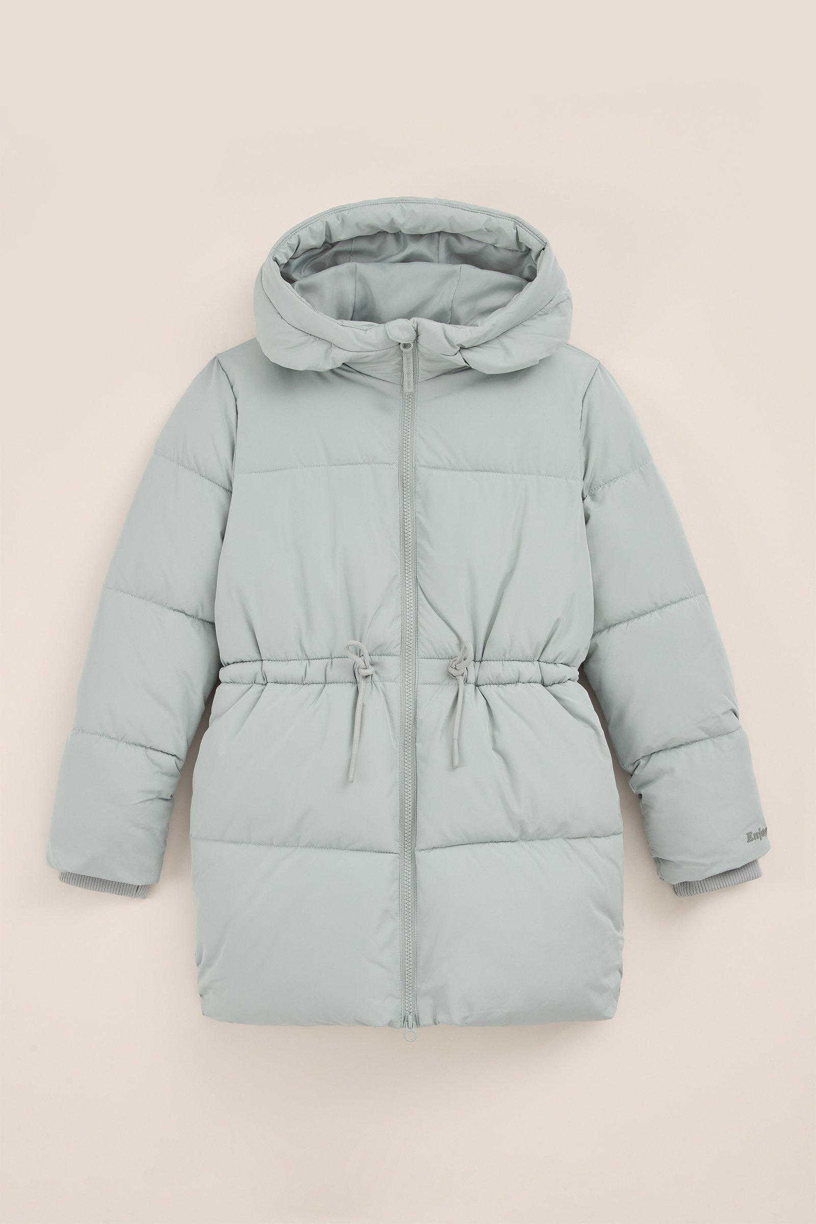 Meisjes gewatteerde puffer WE Fashion Mintgroen