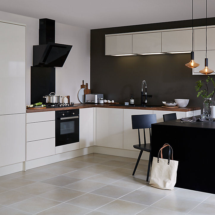 Fileur d'angle haut GoodHome Stevia crème H. 89.5 cm x l. 20.5 mm x Ep. 18 mm