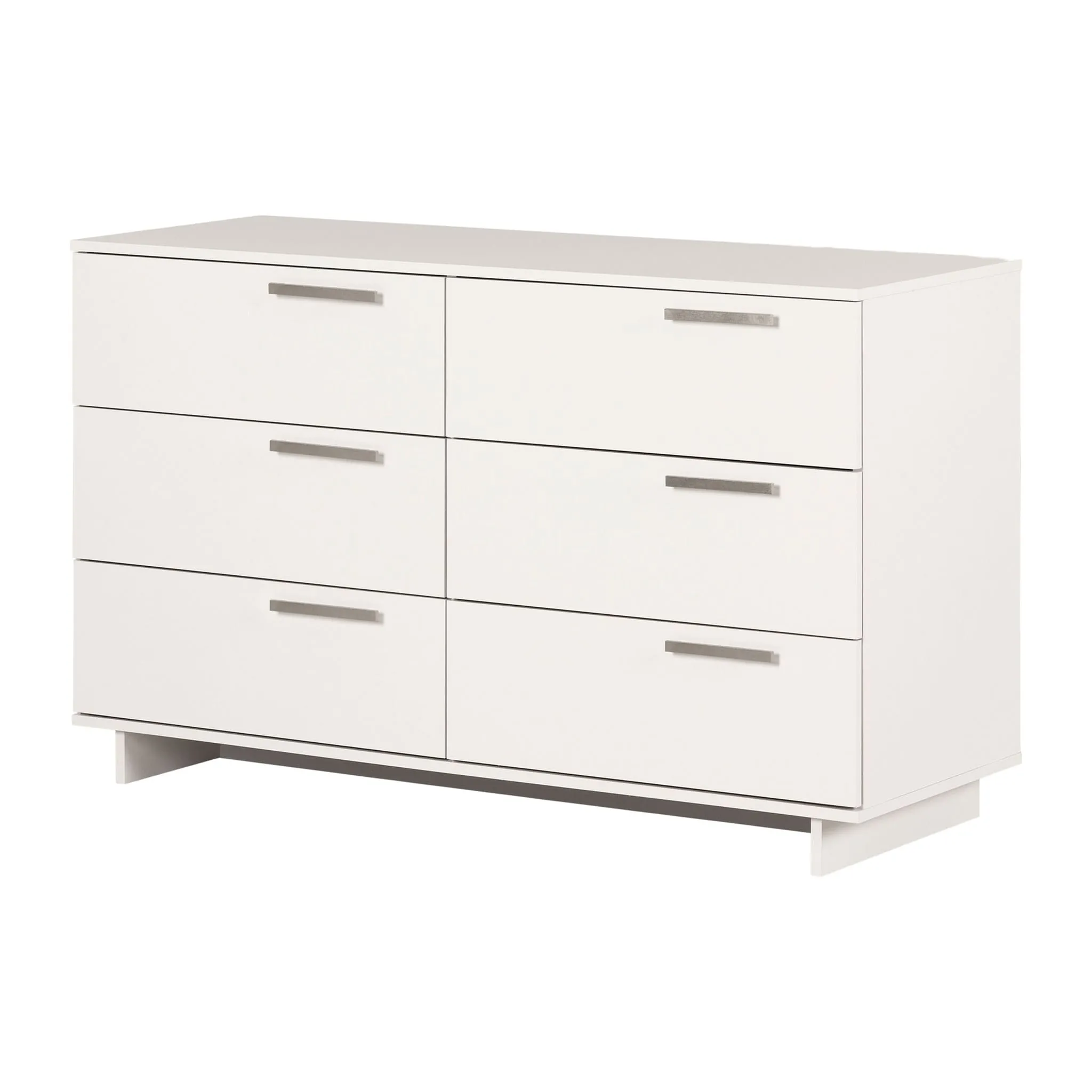 South Shore Bureau Double 6 Tiroirs - Cavalleri Blanc solide