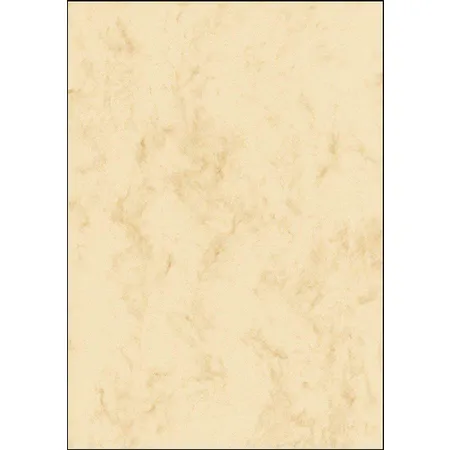 Sigel Marmor Designpapier beige DIN A5, 90g, 100 Blatt
