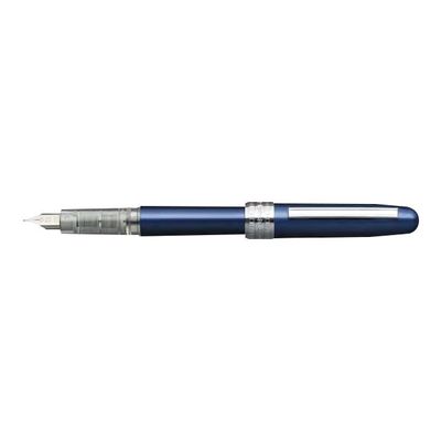 Platinum Plaisir - Stylo plume pointe moyenne - bleu