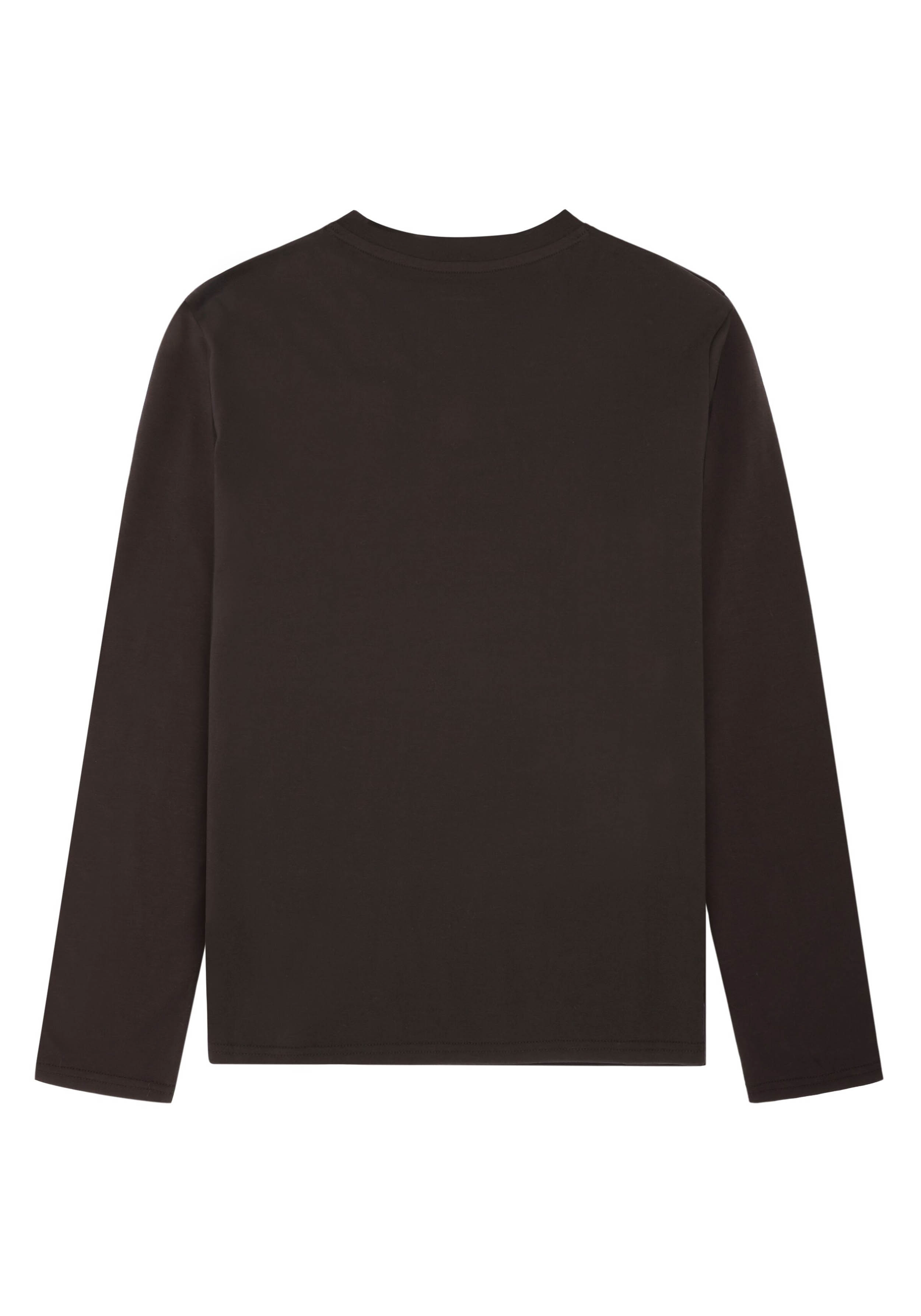 Knowledge Cotton Apparel Longsleeve Basic Pima Cotton Chocolate Torte