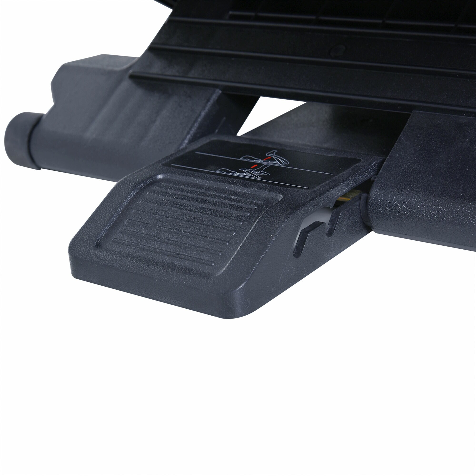 HOMCOM Fußstütze verstellbar schwarz 45 x 34 x 10-16,5 cm (BxTxH)