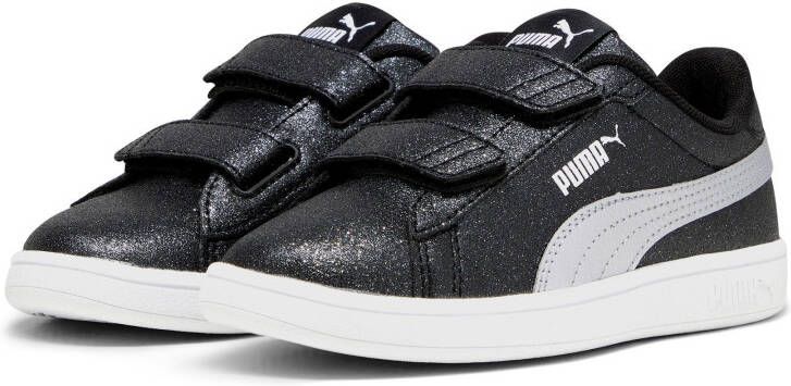 PUMA Smash 3.0 Glitz Glam V PS Sneakers Black- Silver- White