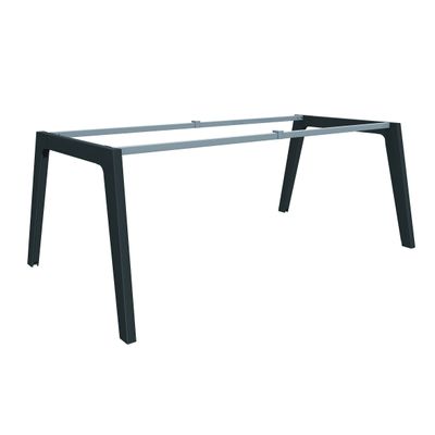 Bureau STEELY Manager - L180 x P100 x H72,5 cm - plateau imitation Chêne clair - Pieds carbone