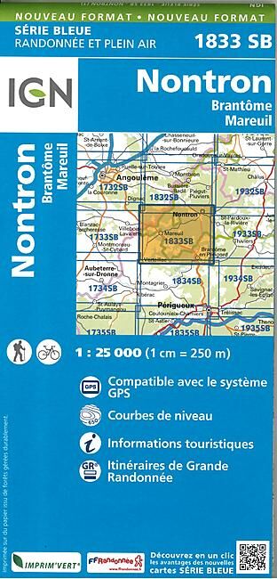 IGN - 1833 SB NONTRON 1 25 000